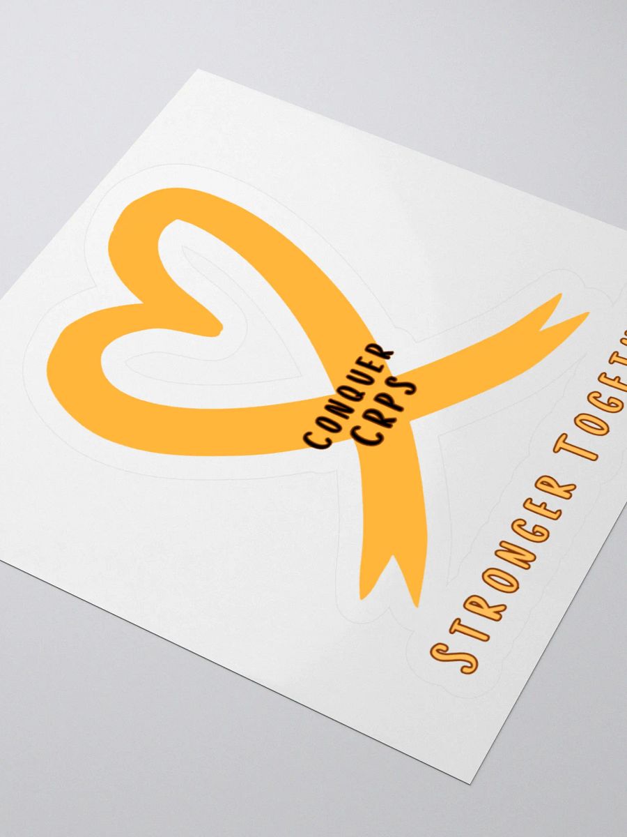 Official Conquer CRPS Awareness Ribbon Heart Sticker product image (8)