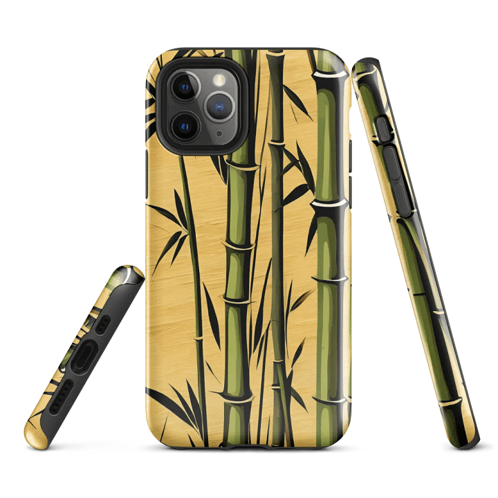 Tough Phone Case for iPhone® - Minimalist Painting of Bamboo product image (1)