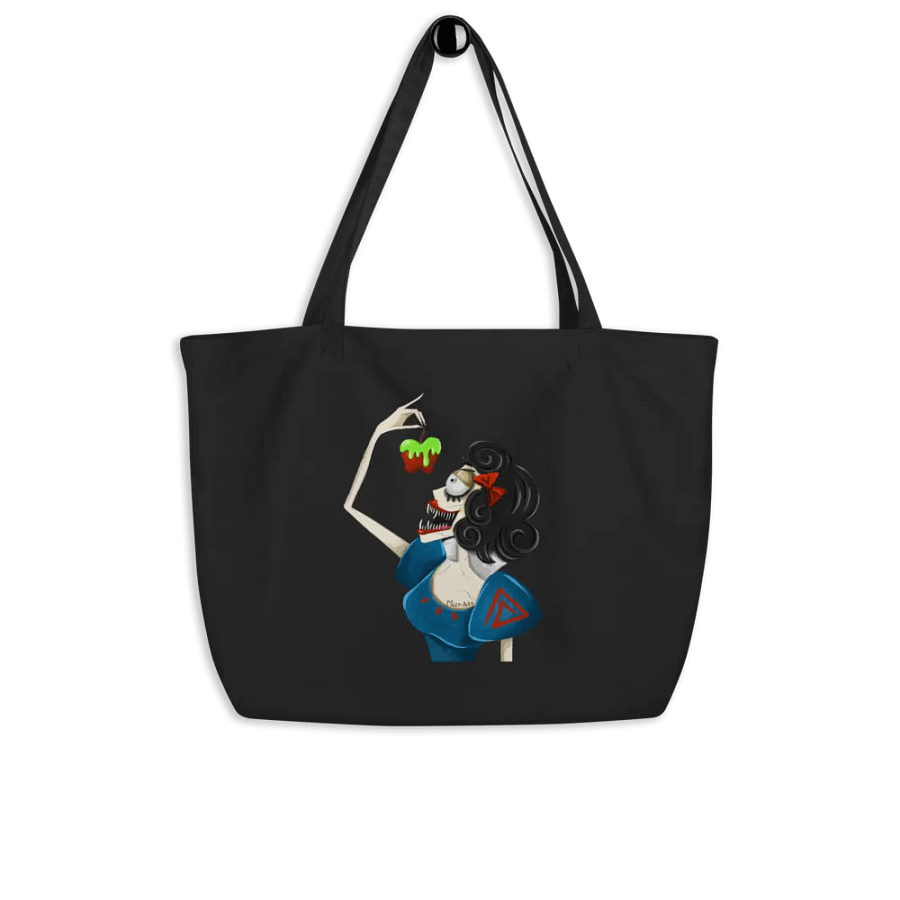 Evil White Graphic Printed Tote Bag product image (4)