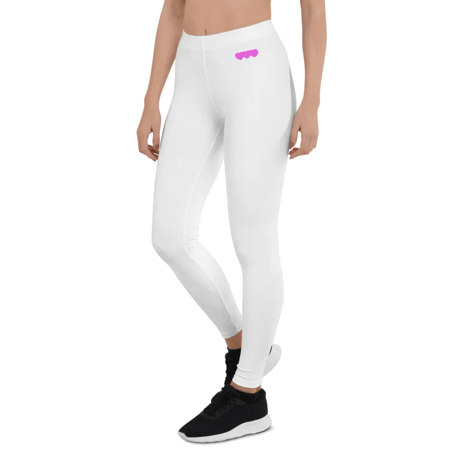 All-Over Print Leggings – Three Hearts (Miami Pink) product image (3)