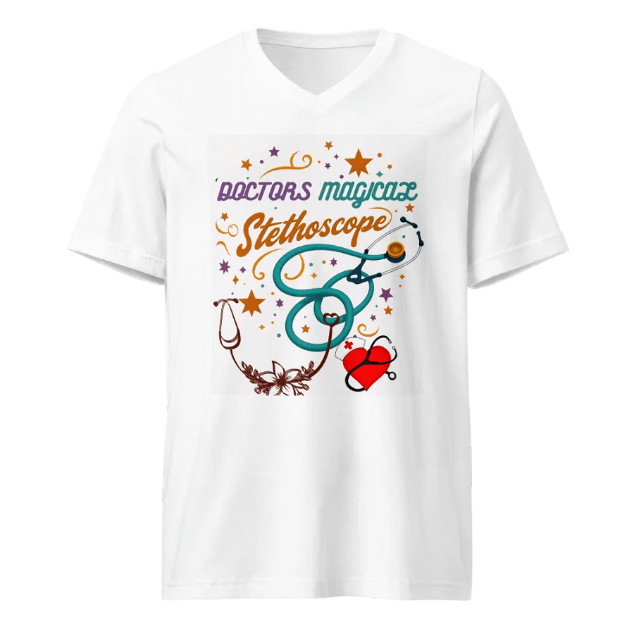 Stylish doctors Magical Stethoscope v-neck tee product image (5)