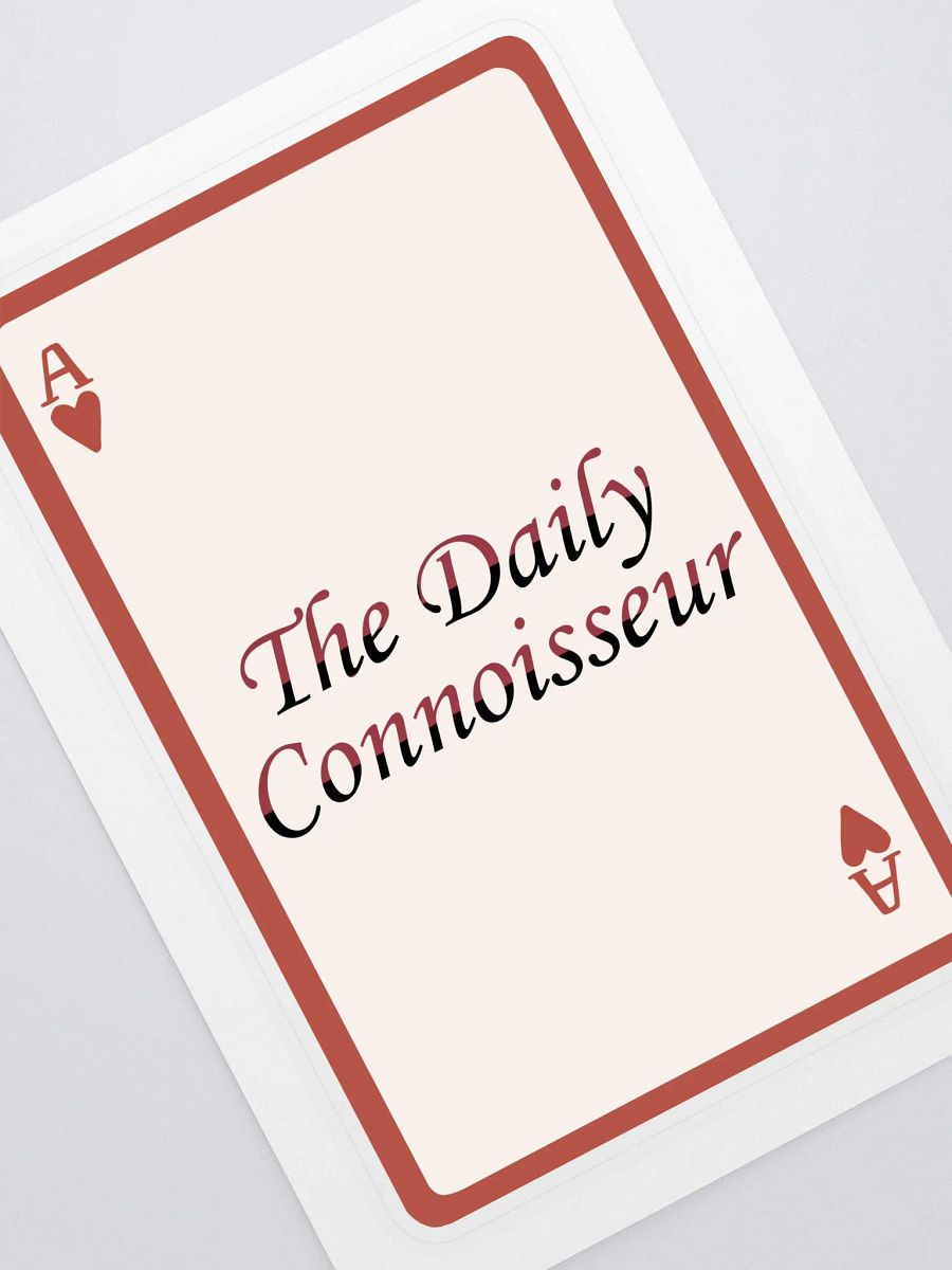 The Daily Connoisseur Queen of Hearts Sticker product image (1)