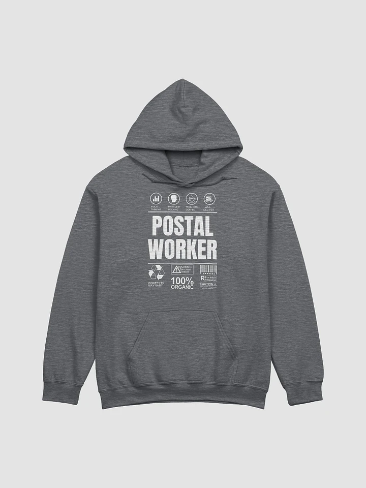 Postal Warning label unisex hoodie product image (5)