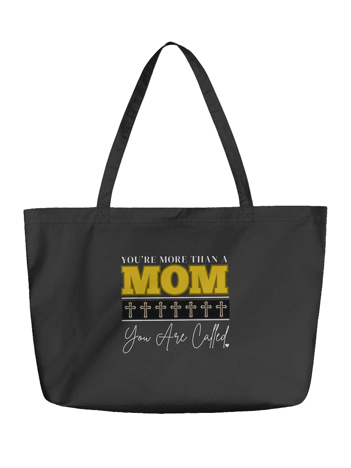 You`re More Than A MOM - You Are Called | Christian Mom Organic Tote Bag | Faith-Based Gift for Moms product image (2)