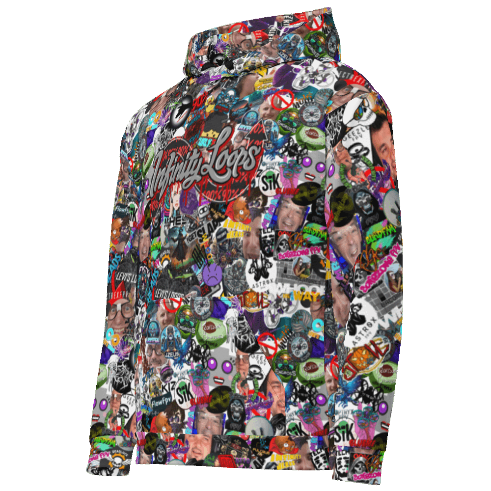 90%er Sticker Bomb Hoodie product image (2)
