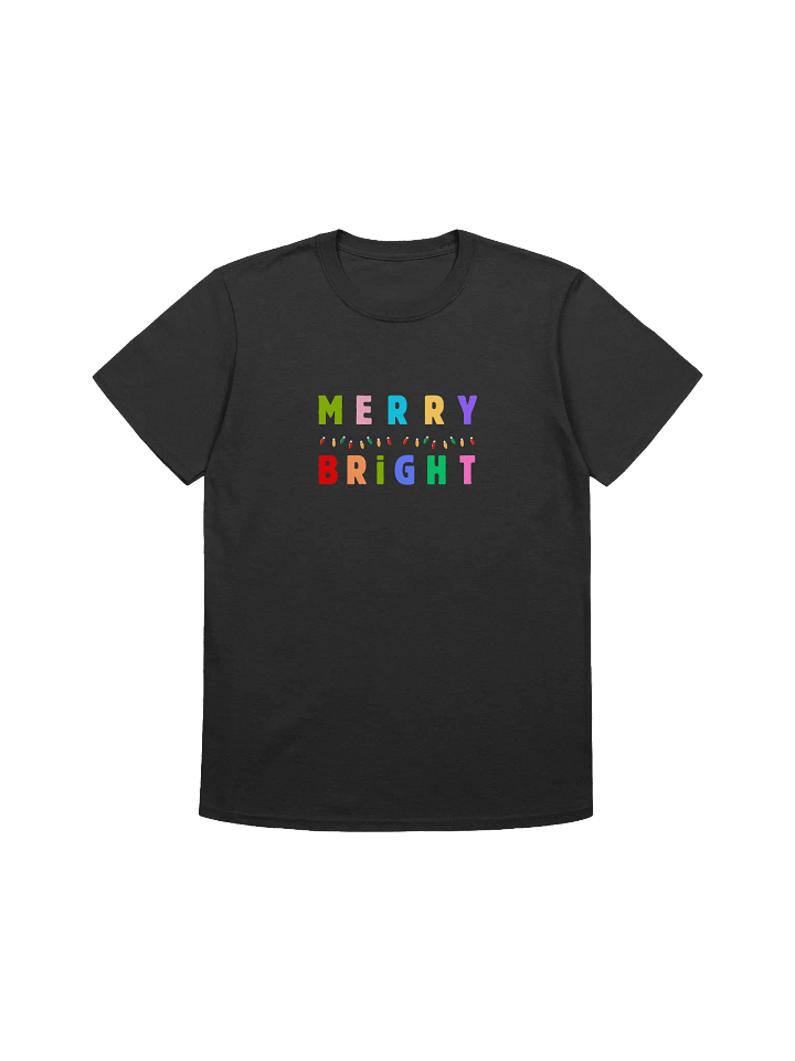Colorful Merry and Bright Christmas Unisex T-Shirt product image (1)