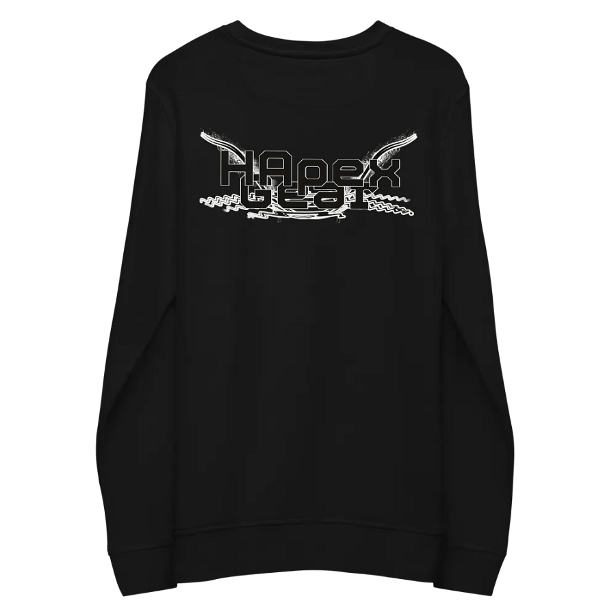 Unisex Organic Sweatshirt - Black HApex Gear Black Logo product image (6)