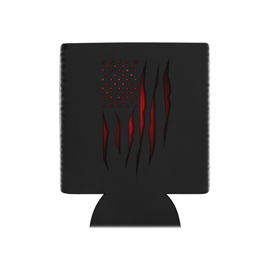Red Carbon Onyx American Flag Coozie product image (1)
