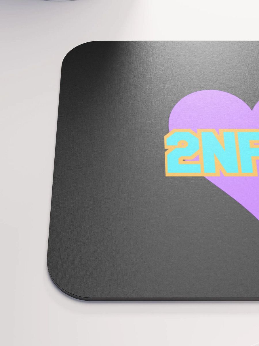 2NFAM Heart Classic Mouse Pad (Black) product image (6)