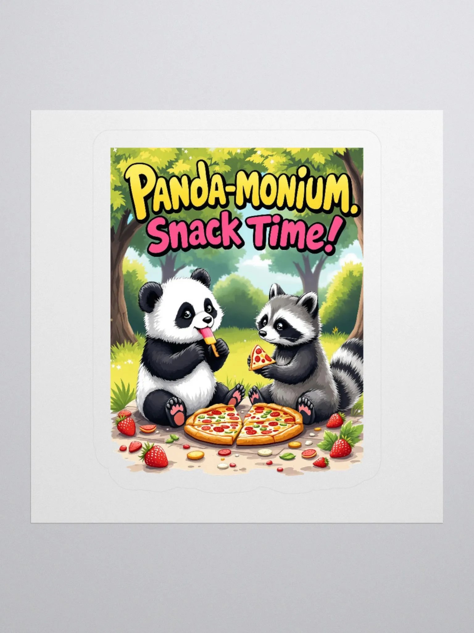 Panda-Monium Snack Time! Sticker Set product image (2)