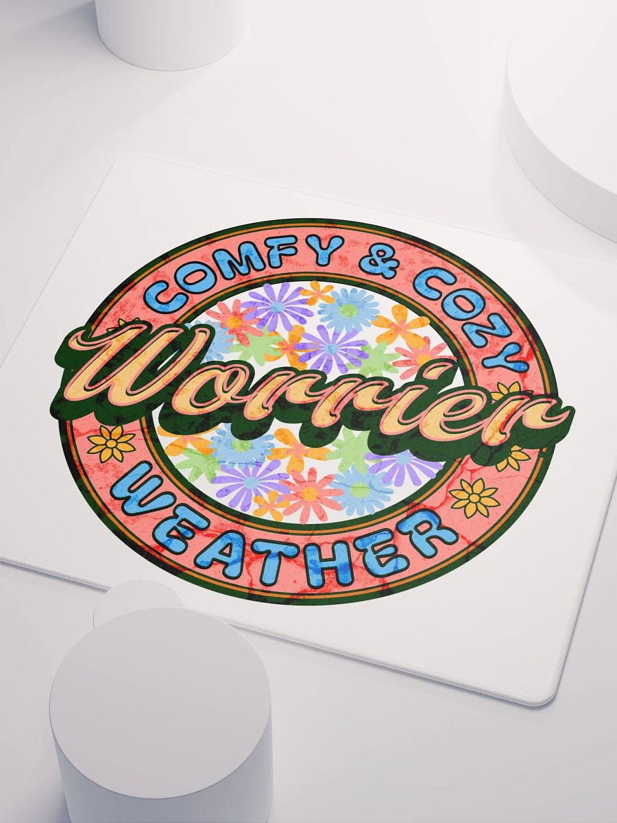 Worrier Comfy And Cozy Weather Floral Gaming Mouse Pad product image (3)