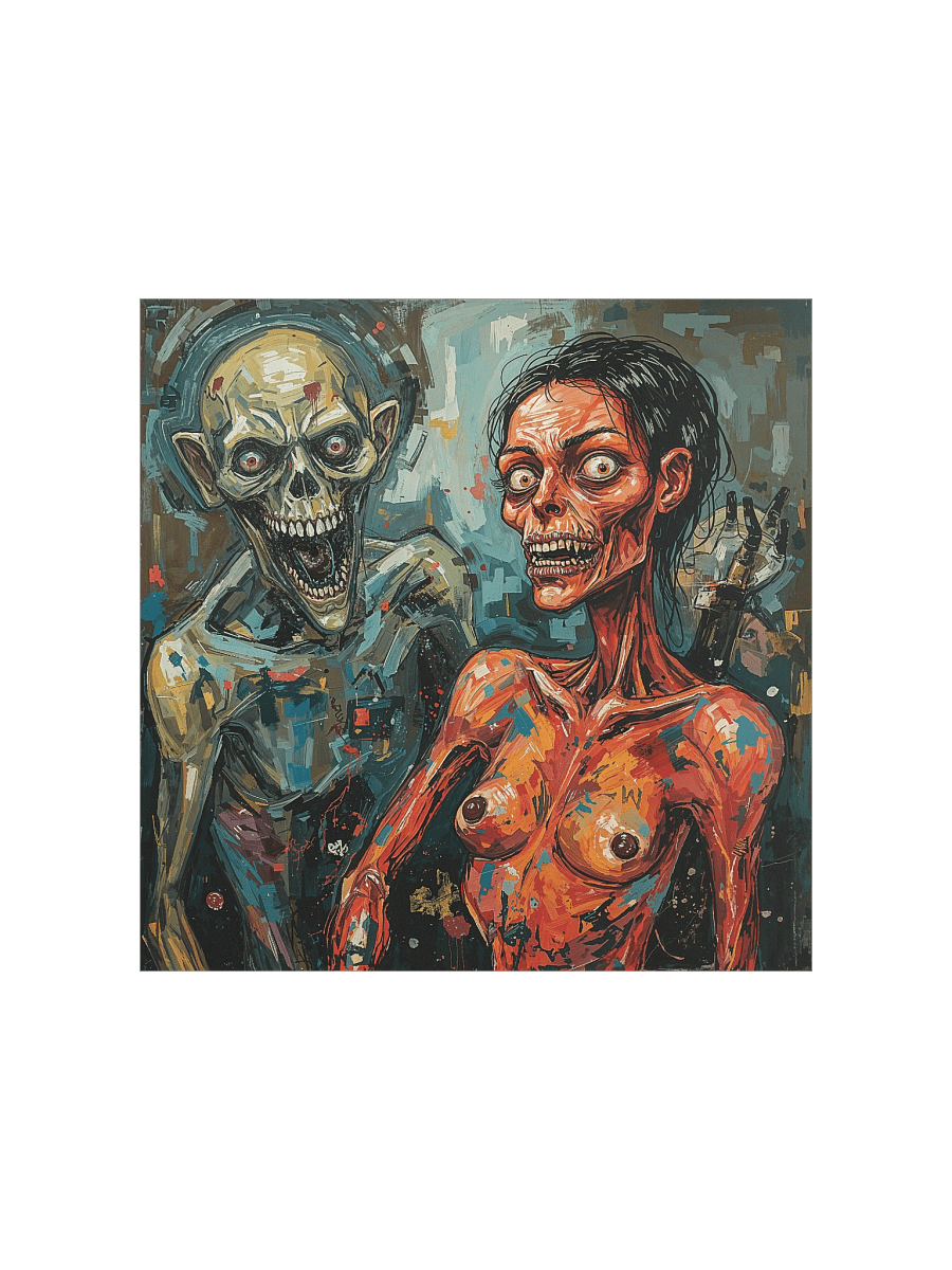 Brushstrokes of the Damned Matte Poster product image (1)