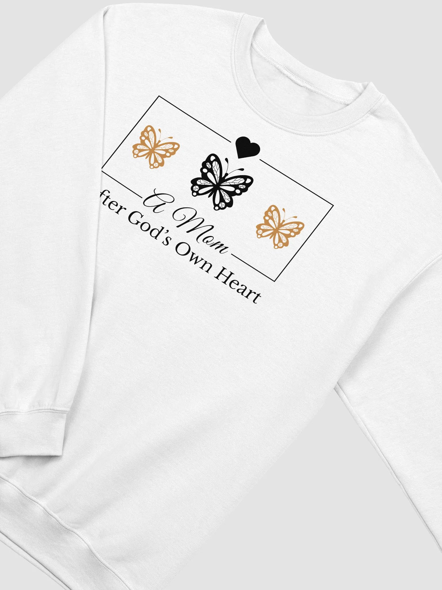 God`s Heart Mom, Gildan Sweatshirt. product image (3)