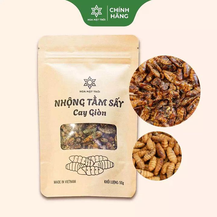 Nhộng tằm sấy cay giòn product image (2)