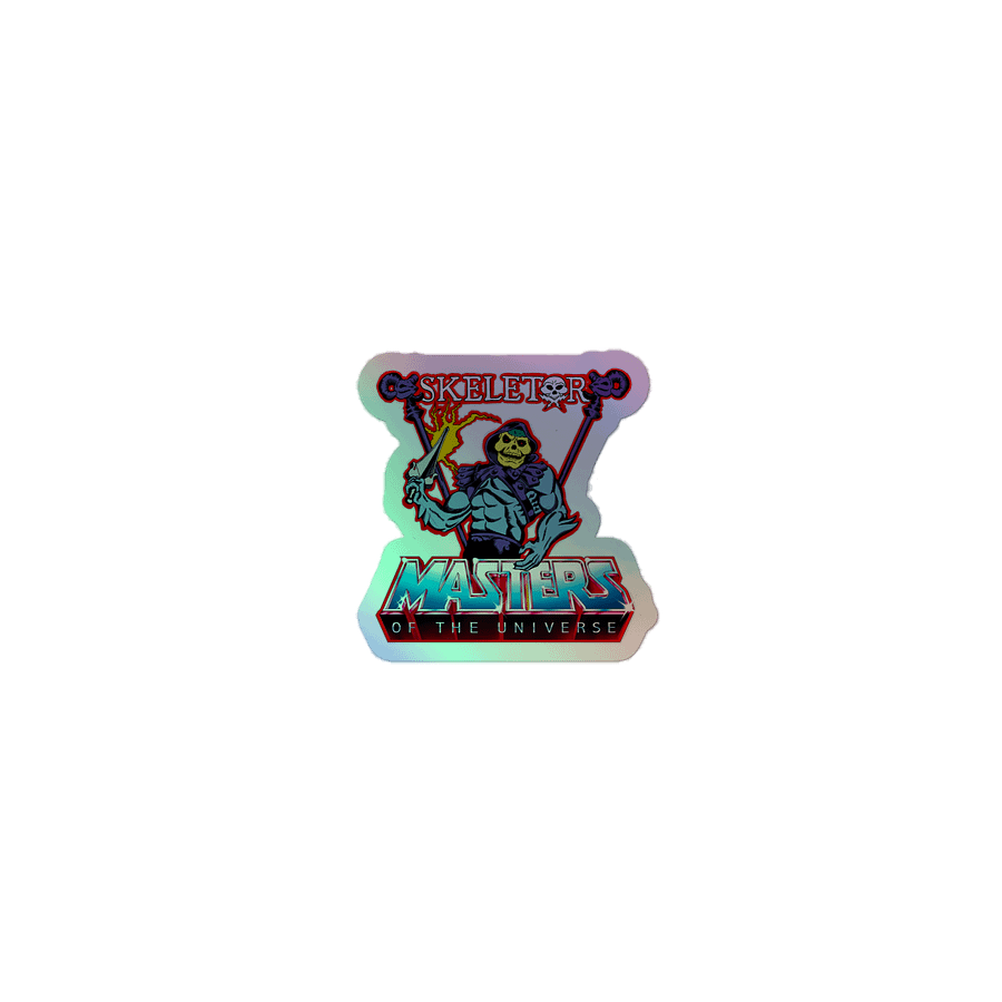 Vintage Skeletor Holographic Sticker product image (1)