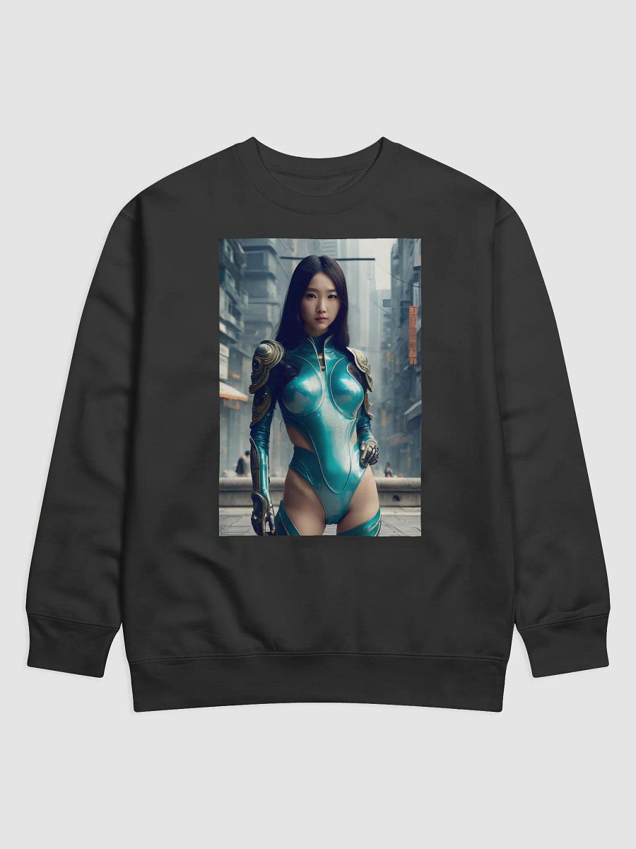 Lovely Asian Cyberpunk Portrait - Cool Art Sweatshirt product image (1)