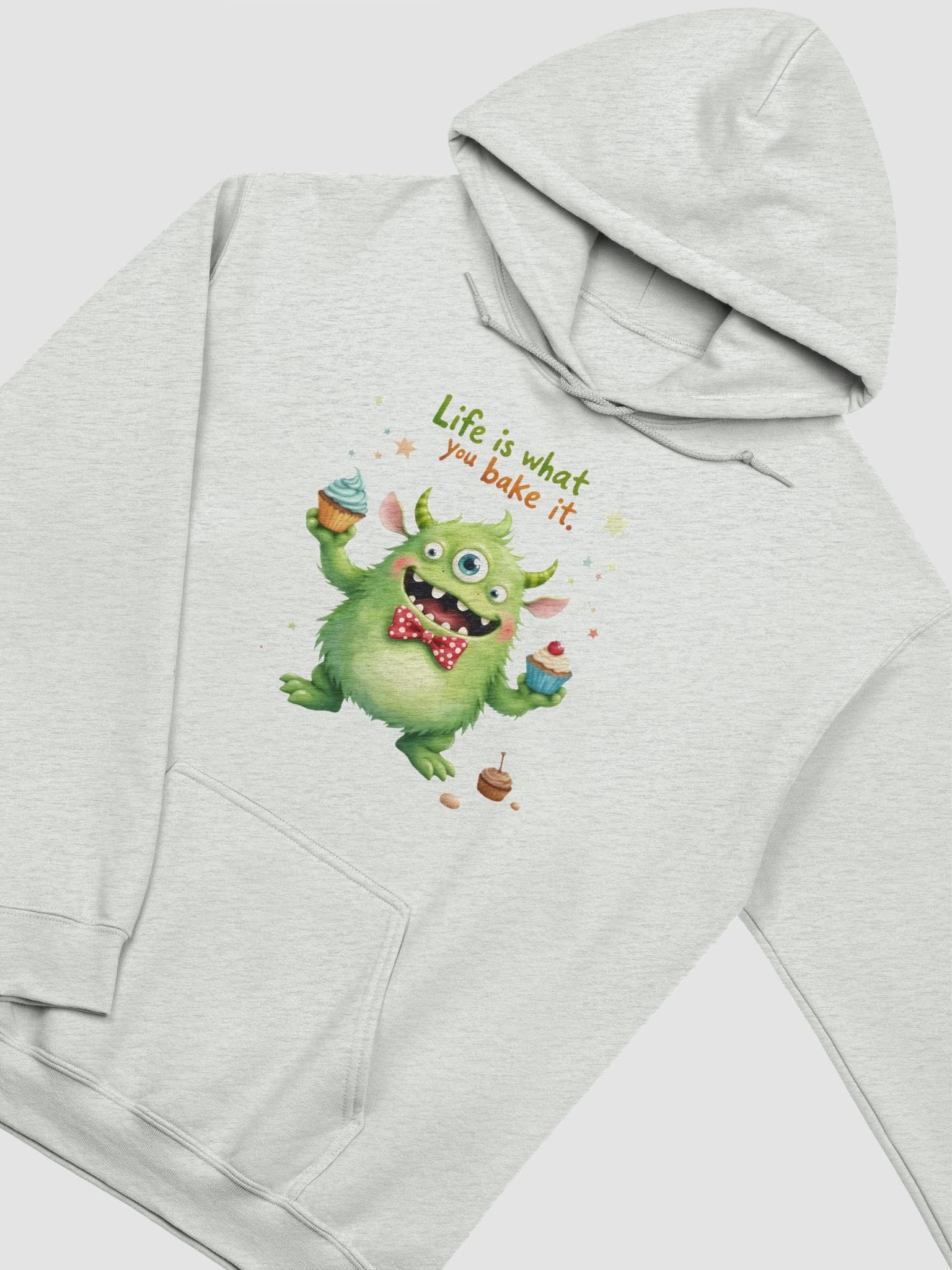 "Life Is What You Bake It" Monster Hoodie | Cute Baking Quote Sweatshirt | Baker Monster Pullover product image (1)
