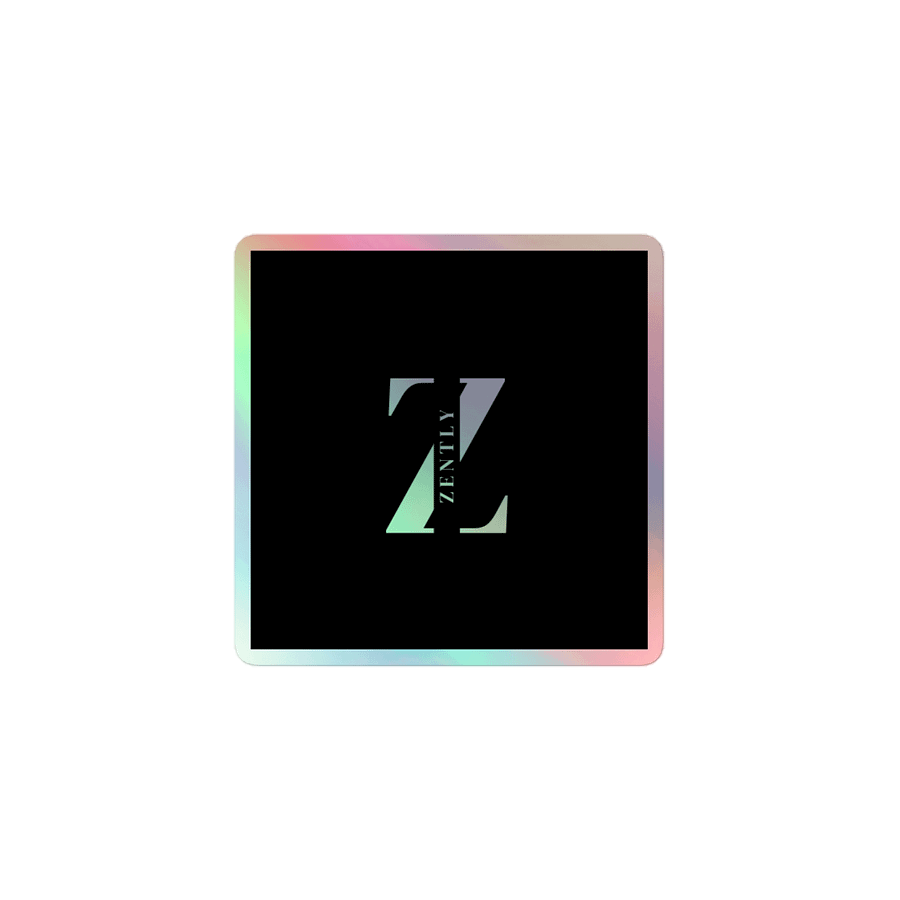 ZENTLY Sticker – Holographic Edition product image (1)