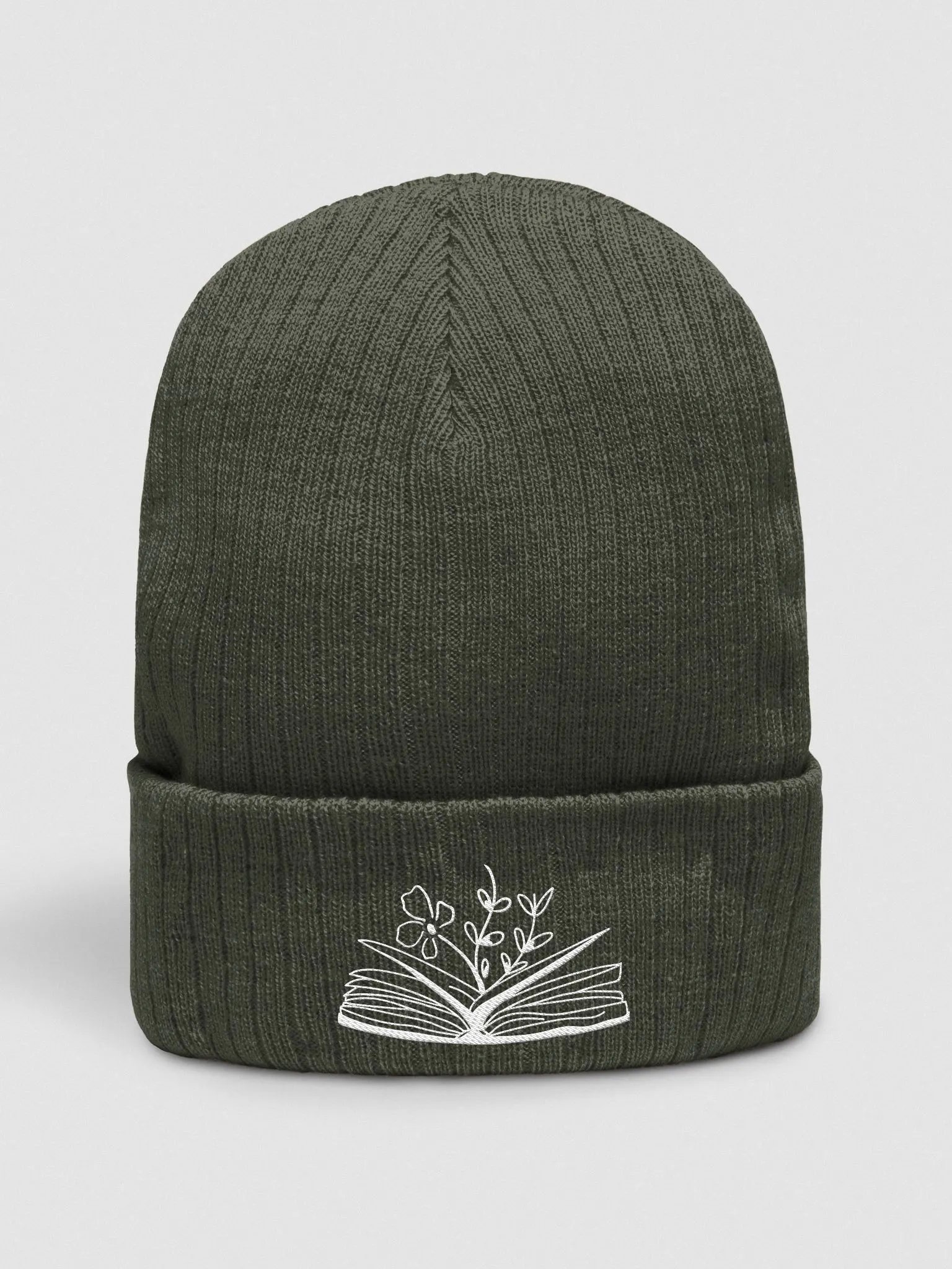 white logo beanie product image (1)