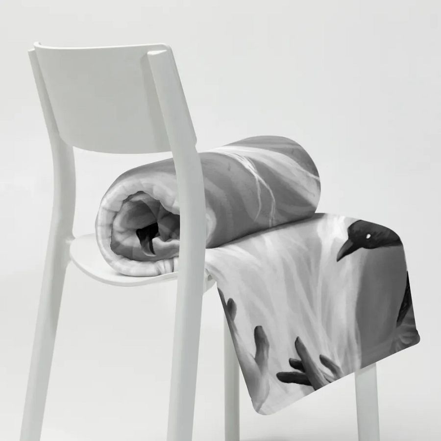 The Magpie Tree Throw Blanket product image (10)