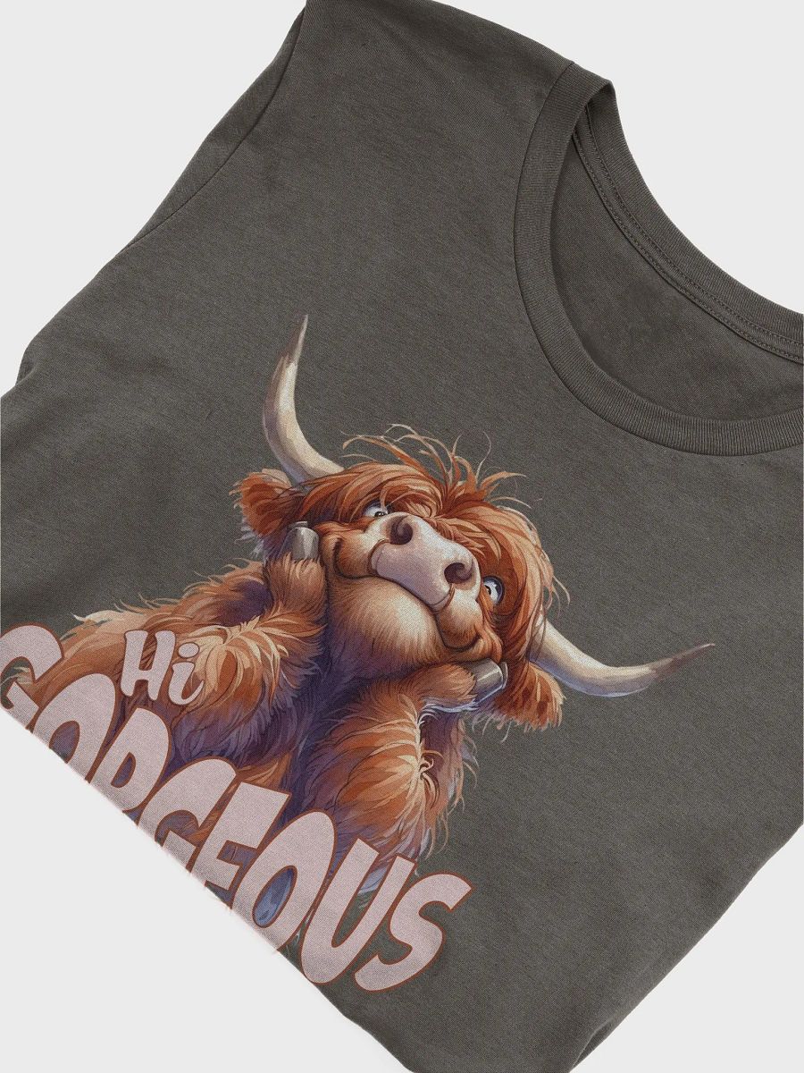 Hi GORGEOUS Highland Cow T-Shirt product image (6)