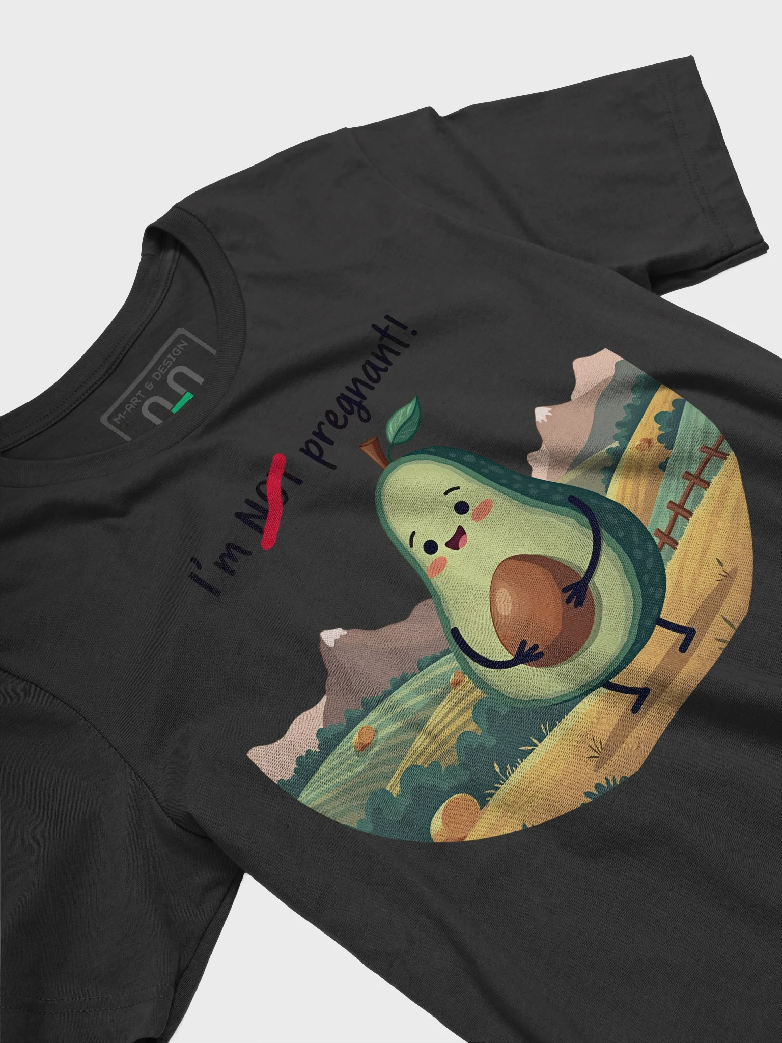 Avocado Bump Shirt – “I’m Pregnant” with Guac-Level Sass - T-Shirt product image (3)