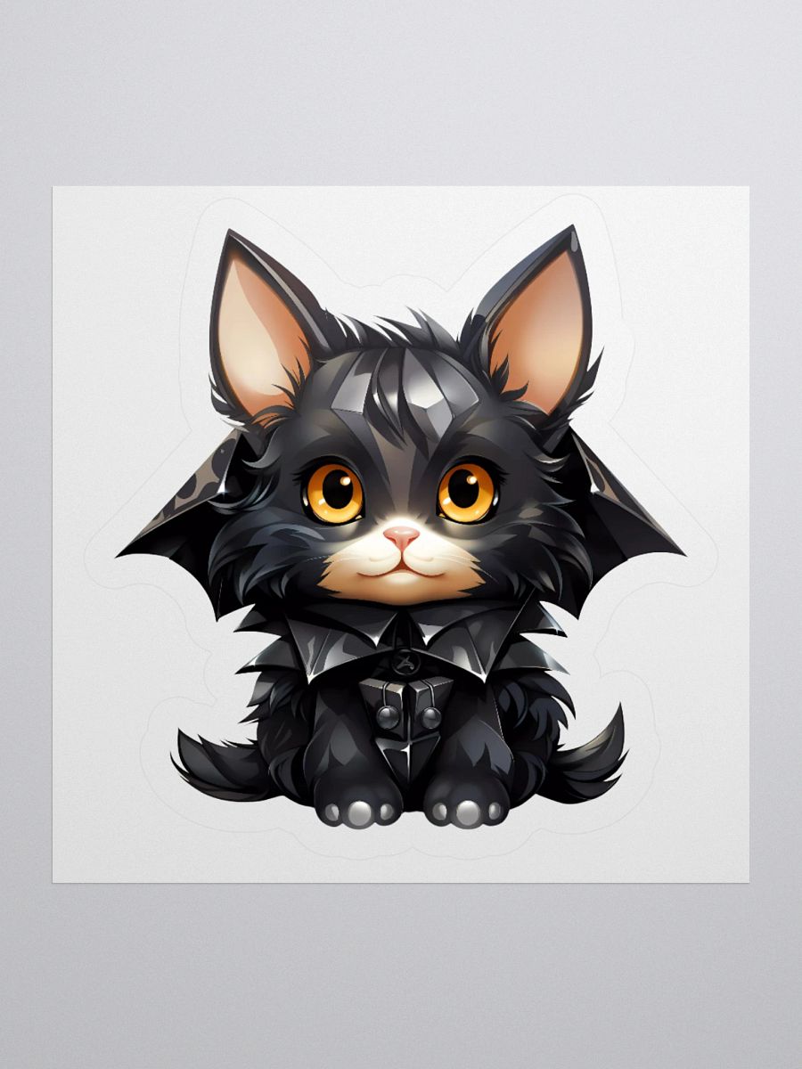 Bat Cat Halloween Sticker product image (3)