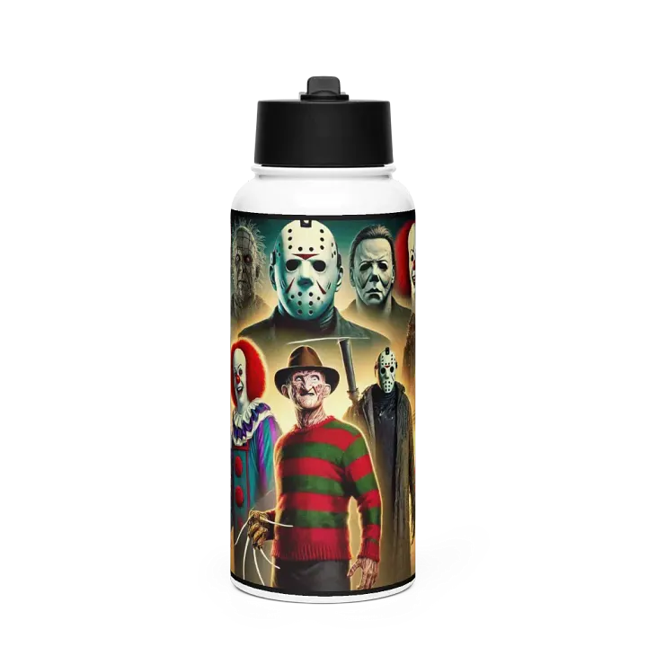 Horror Movie Collage Stainless Steel Water Bottle product image (1)