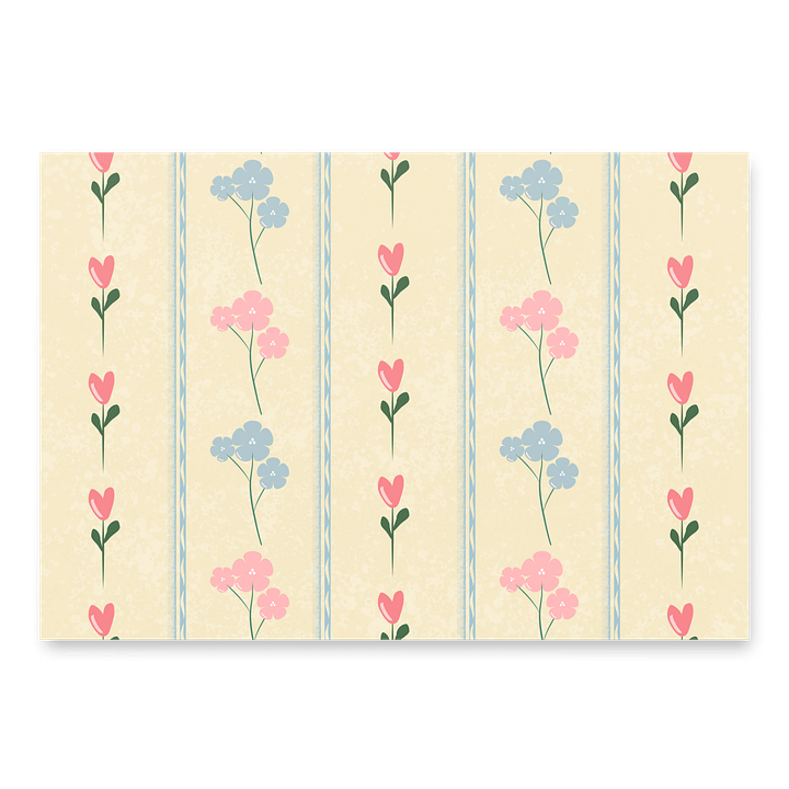 Vintage Floral Wrapping Paper Set product image (1)