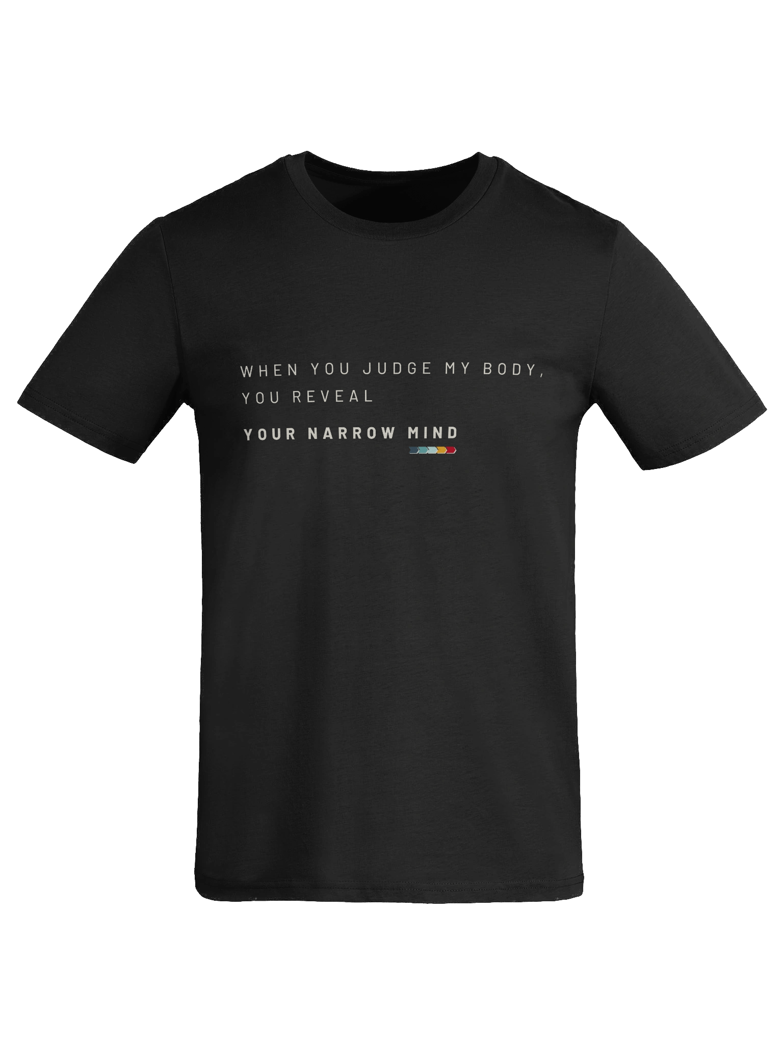 Mirror Talk Tee – “Don’t Judge My Body” | Organic Cotton Body Positivity T-Shirt — Fulfilled in EU/UK product image (1)
