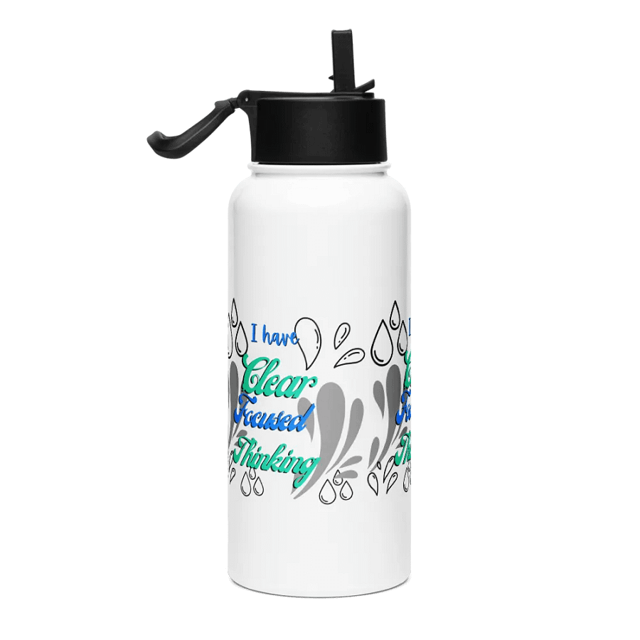 clear mind affirmations Stainless Steel Water Bottle to relax moms dads ladies gents product image (4)