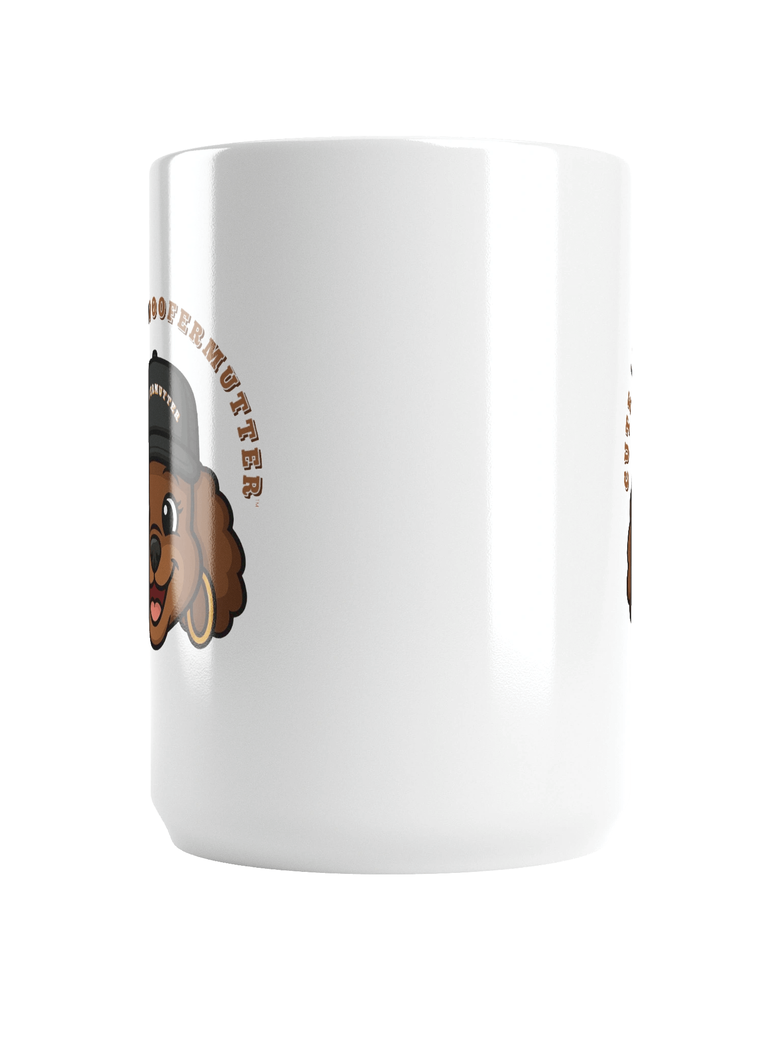 Cute As A WooferMutter™ Brown Poodle White Ceramic Mug product image (12)