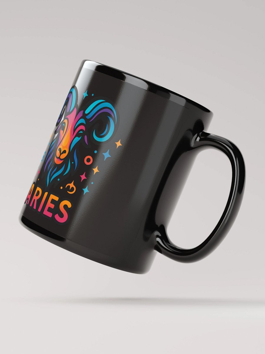 Aries Zodiac Sign Mug – Bold & Fiery Psychedelic Horoscope Design 1 product image (2)