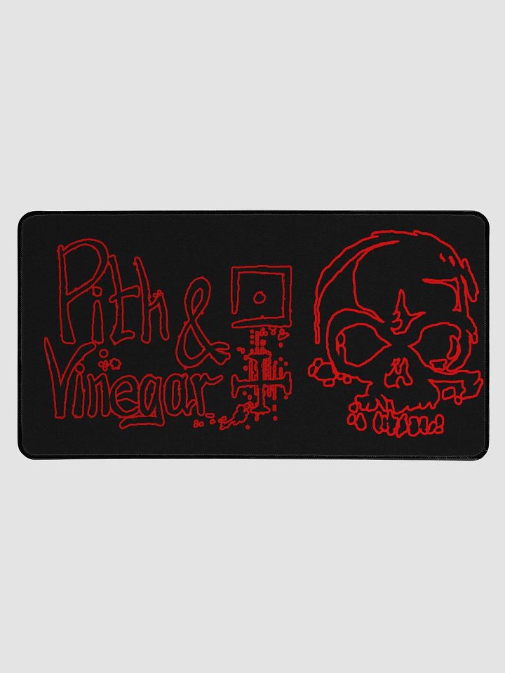 Skull outline large mouse mat product image (1)