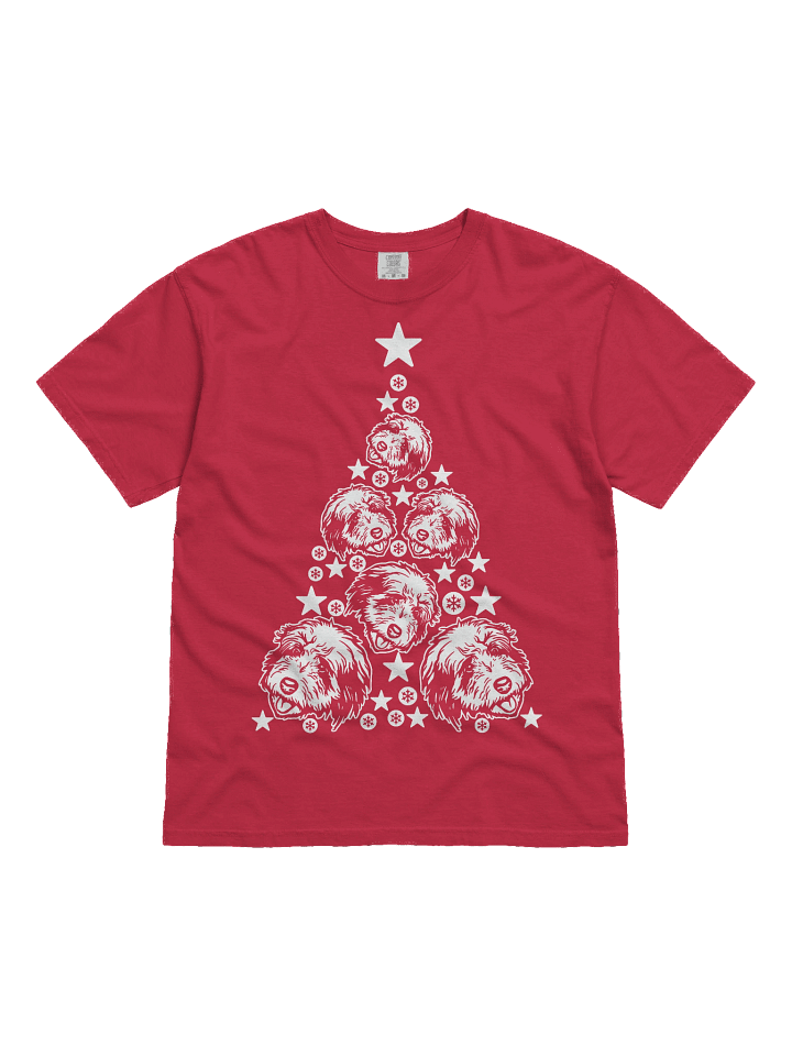 Old English Sheepdog Christmas Tree T-Shirt product image (31)