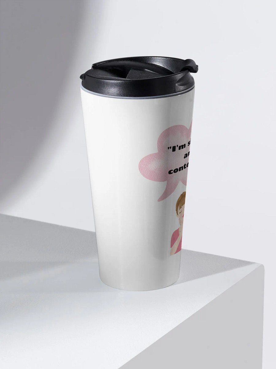 Contentment Speech Bubble Stainless Steel Travel Mug product image (2)