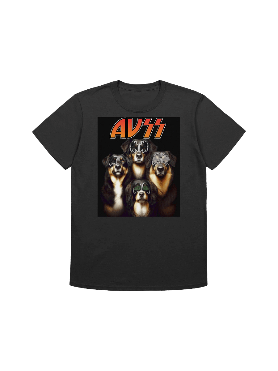 Australian Shepherd AUSS Hard Rock Heavy Metal T-Shirt product image (1)