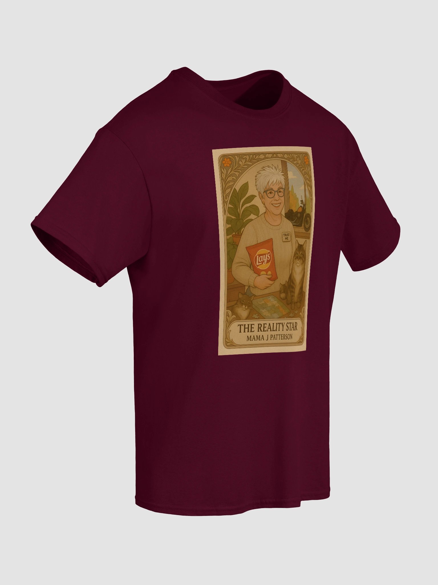 Tarot Card Shirt- Mama J Patterson and Ticklemuff - Lunch Therapy on the back - Unisex Ultra Cotton Tee product image (75)