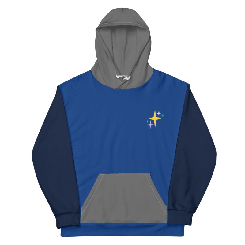 stardust colorway hoodie (blue & grey ver.) product image (1)