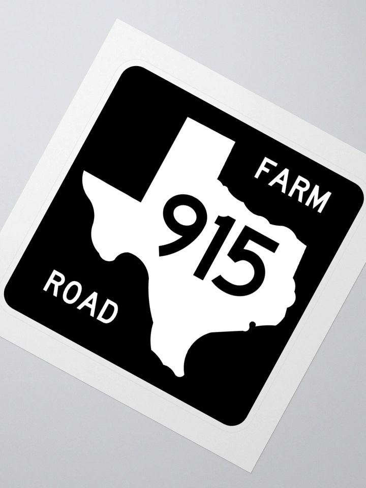 Texas Farm Road Sign FM 915 Sticker product image (2)