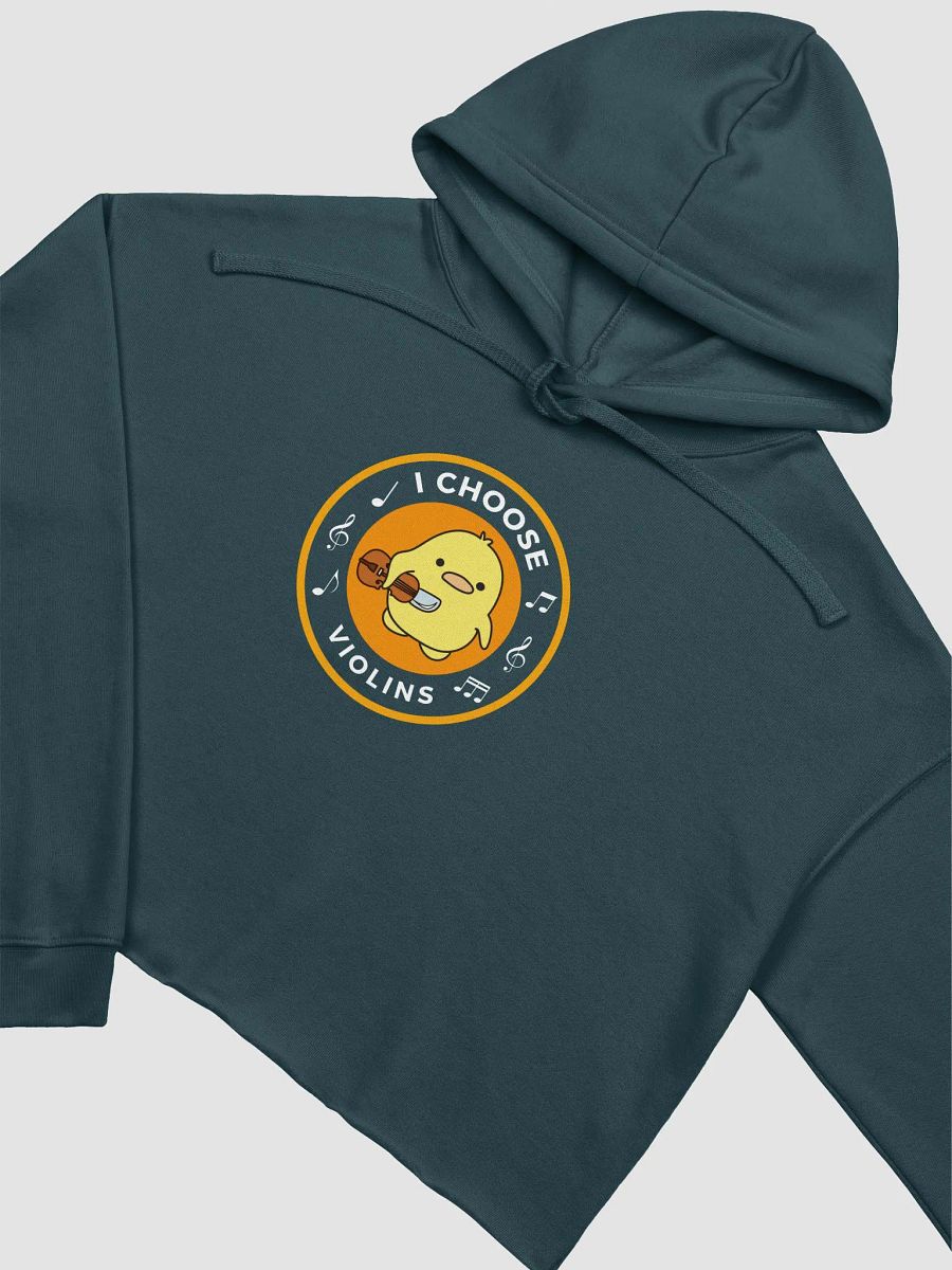I choose violins Bella+Canvas Fleece Crop Hoodie product image (3)