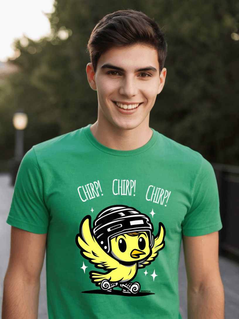 Funny Hockey T-Shirt – Chirp, Chirp, Chirp – Beer League Hockey Shirt for Men - Gift for Hockey Players and Trash Talkers product image (1)