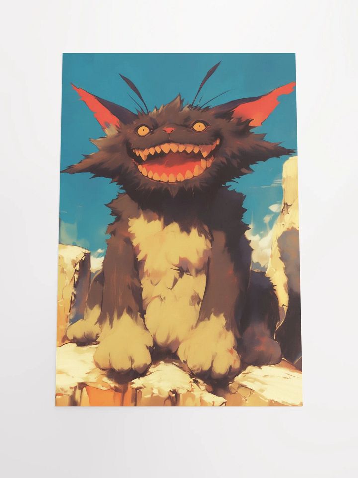 Grinning Cat Matte Poster product image (1)