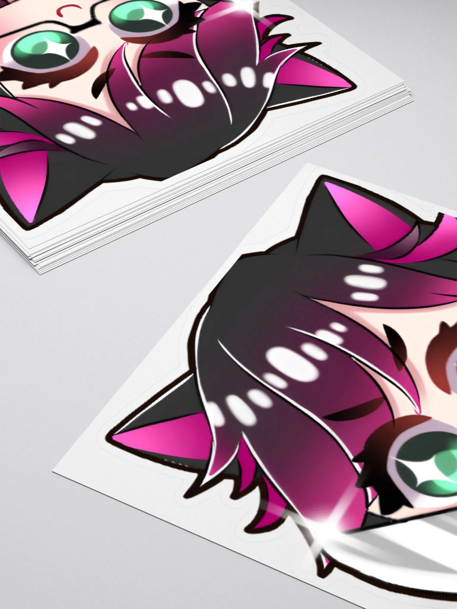 Large DJ Megu Knifu Kiss Cut Sticker product image (4)