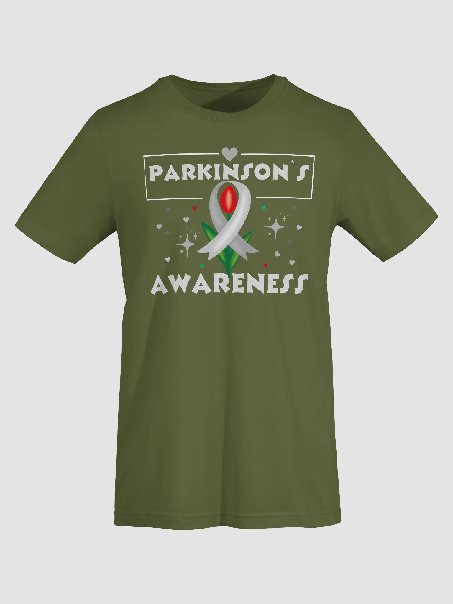Parkinson's Awareness Red Tulip Bella Canvas T-Shirt product image (26)
