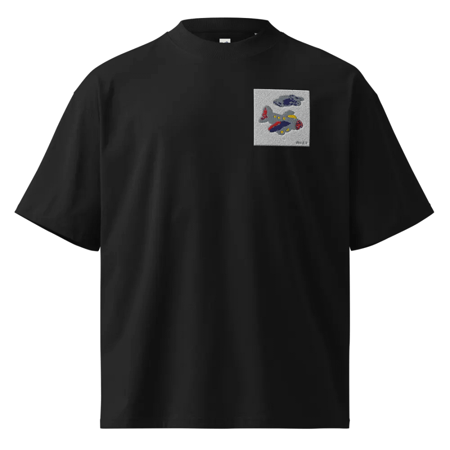 Kid Airplane (Stanley/Stella Unisex Organic Oversized T-Shirt) product image (2)
