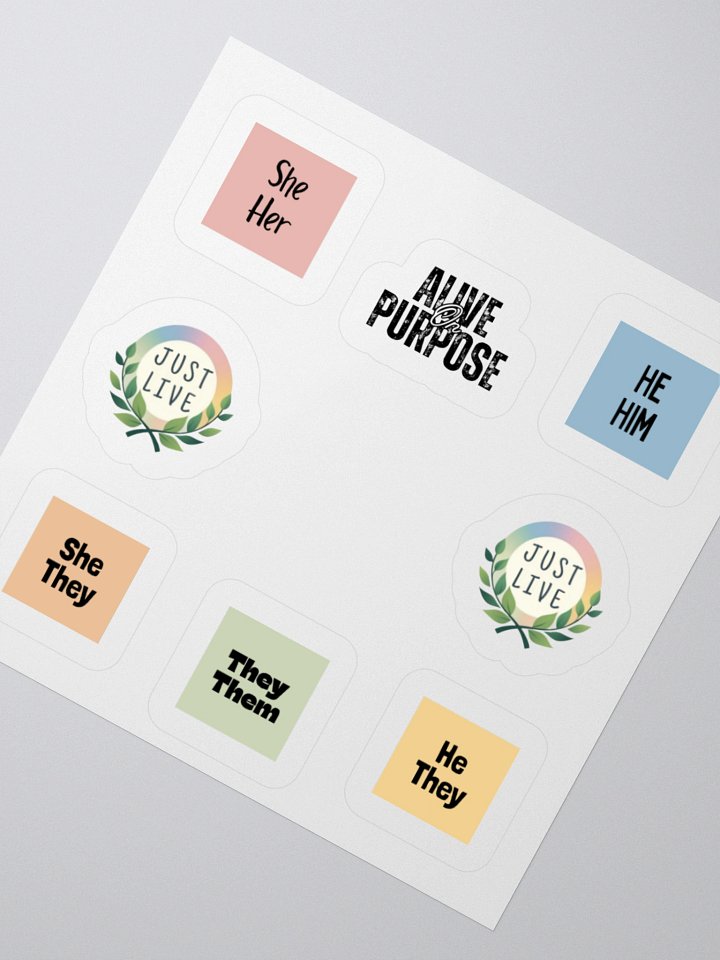 Just Live Sticker Set product image (8)