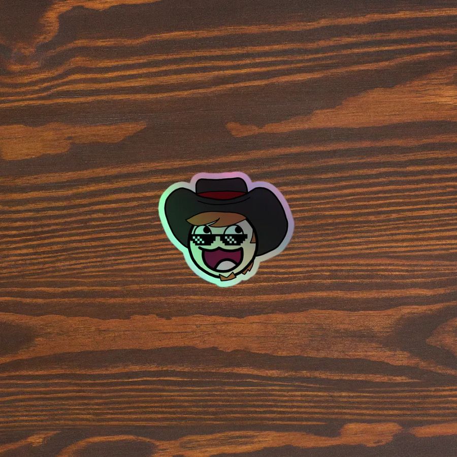 aid00t Epic Face Emote Sticker Sheet (Holographic) product image (5)