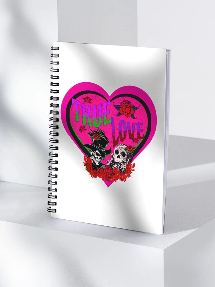 True Love Pink Heart Spiral Notebook product image (2)