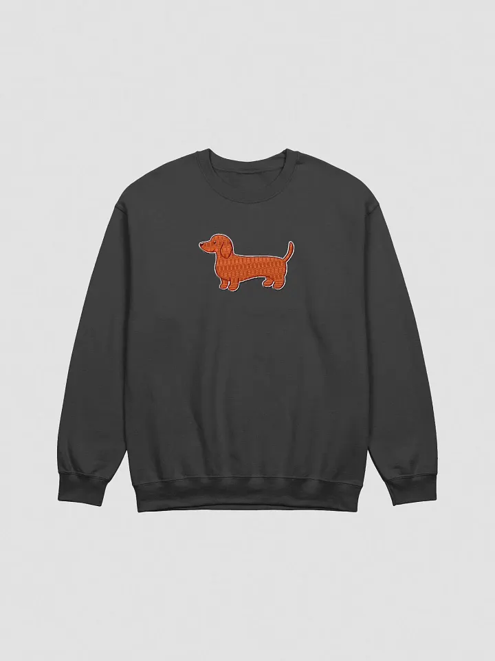 Red Dachshund Embroidered Crewneck Sweatshirt product image (2)